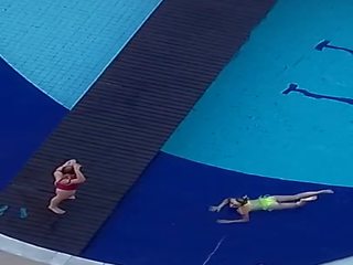 3 kvinner ved den basseng non-nude - del ii, x karakter video 4b