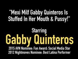 Mexi trentenaire gabby quinteros est farci en son bouche &.